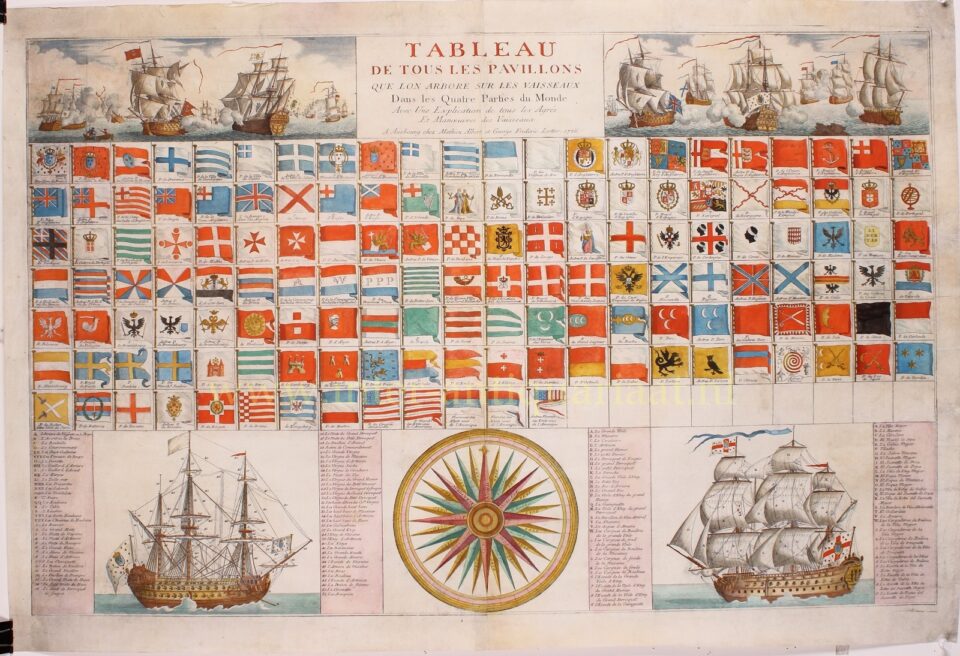 18th century flag chart