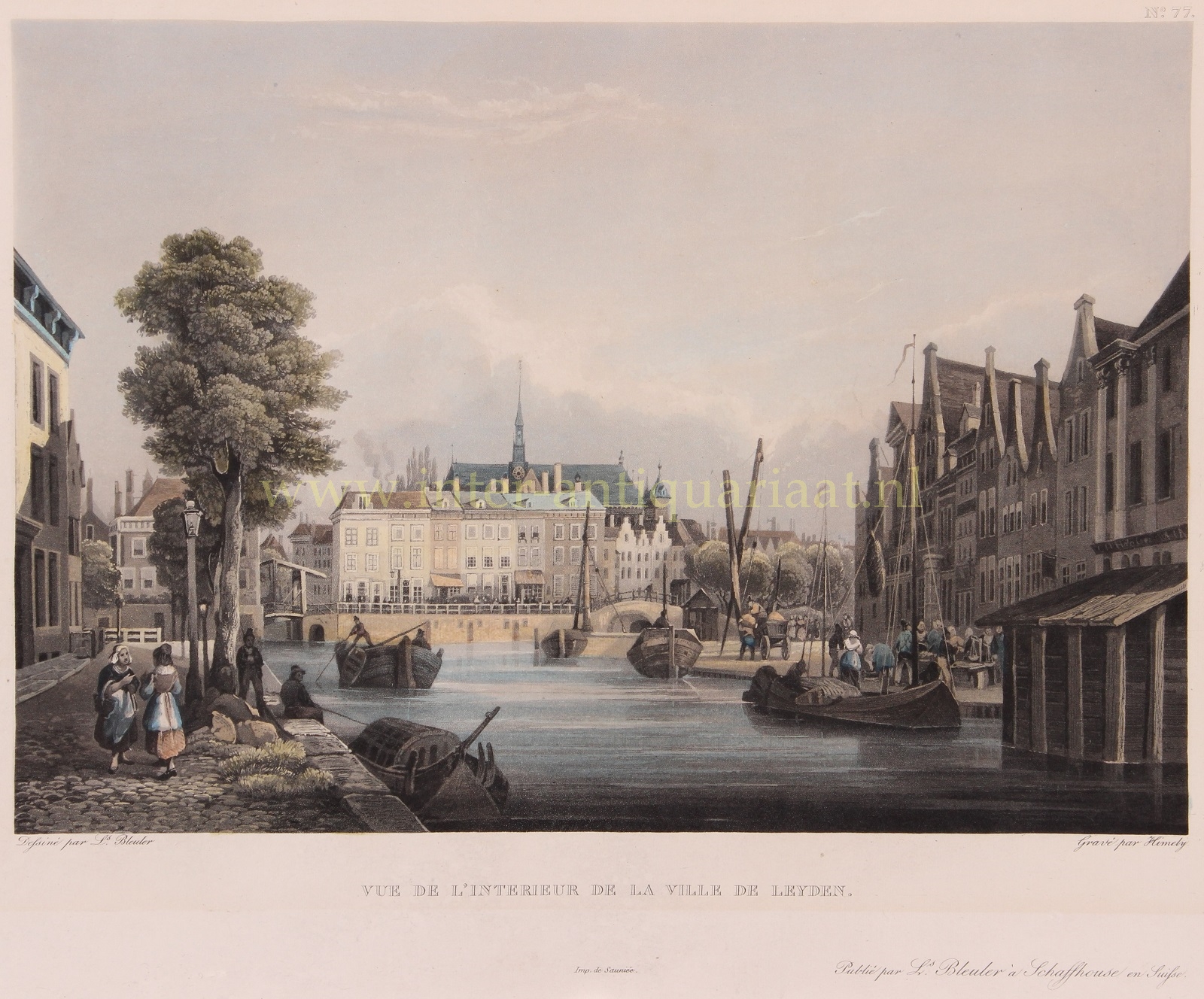 Bleuler-- Johann Ludwig (Louis) - Leiden - Louis Bleuler, 1826