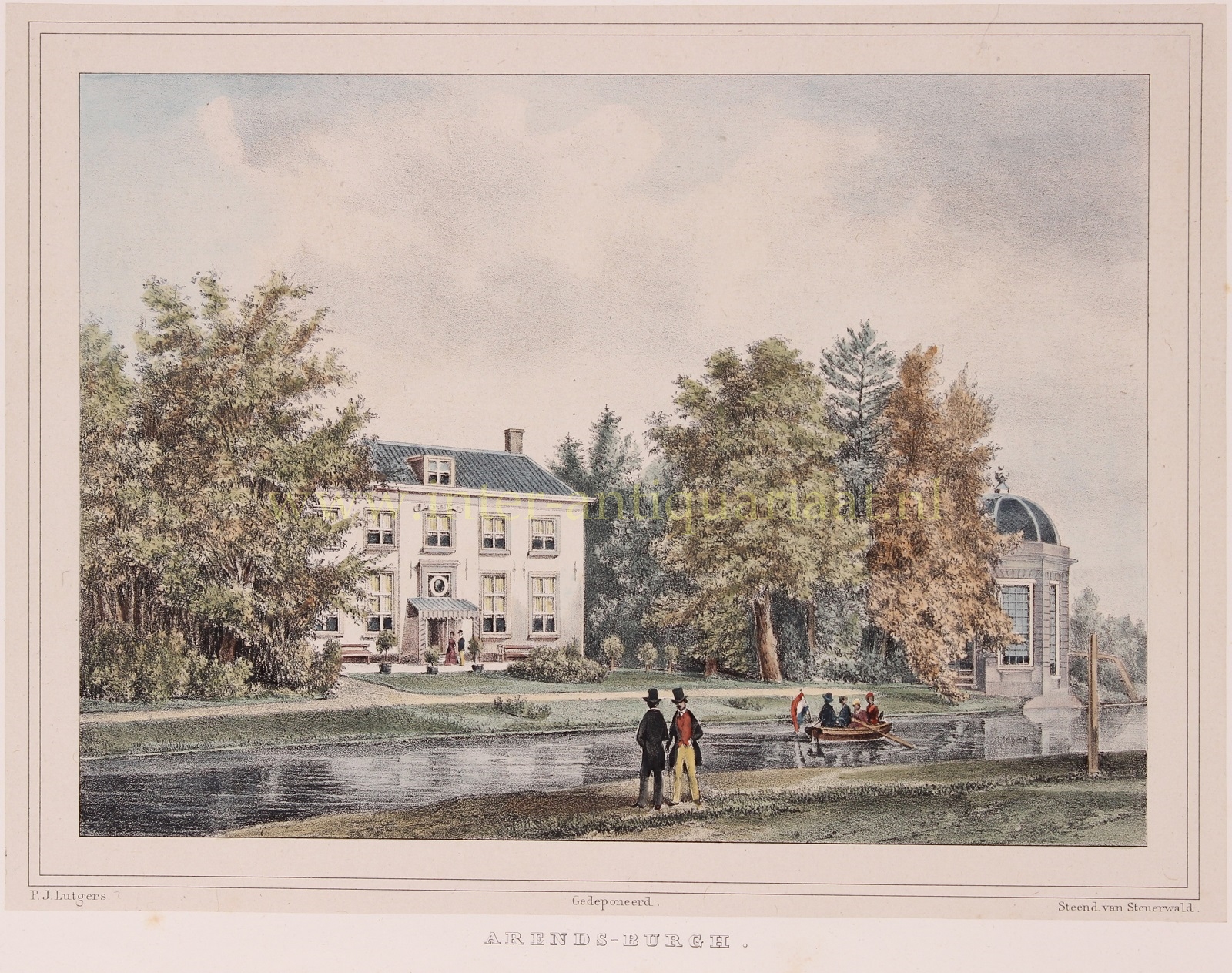  - Arentsburg (Voorburg) - Petrus Josephus Lutgers, 1855