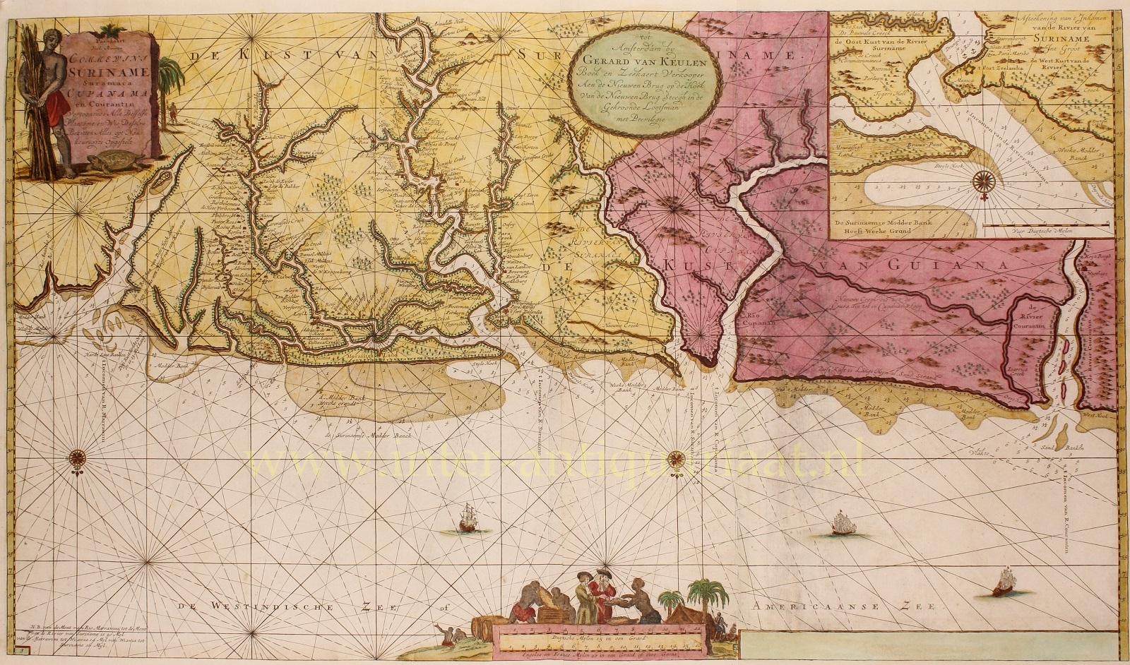 Keulen-- Gerard van - Suriname - Gerard van Keulen, ca. 1728