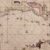 17th century chart of Venezuelan coast and the Leeward Islands