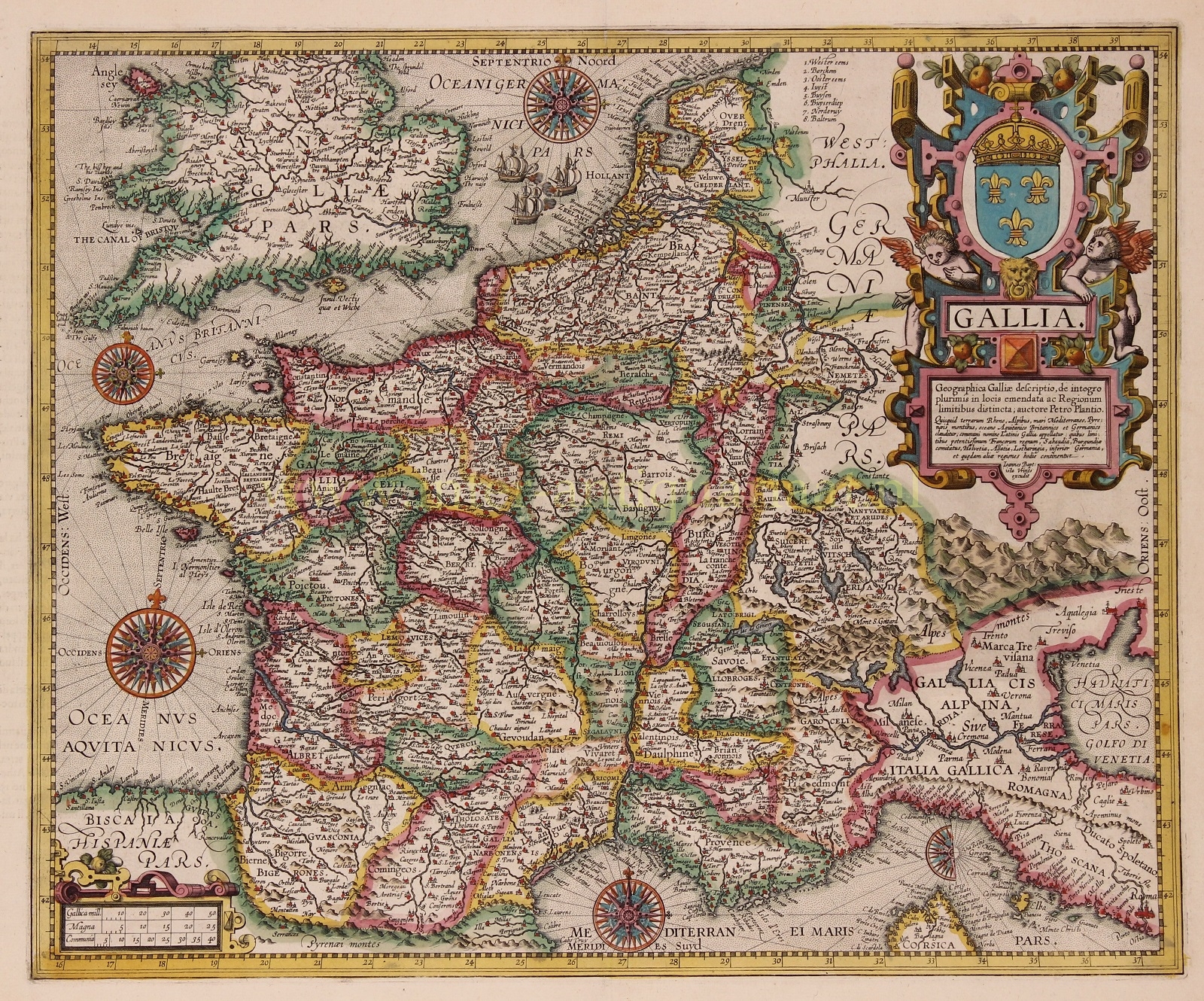 Ortelius-- Abraham - France - Abraham Ortelius, 1606