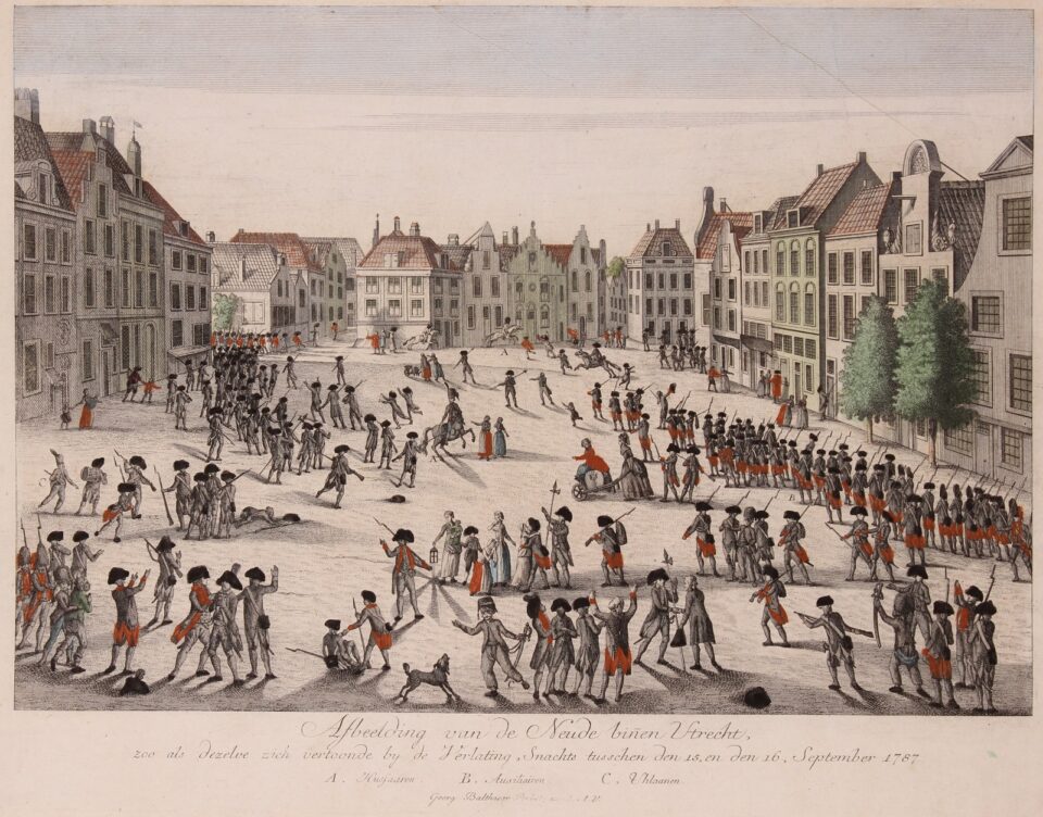 Patriotten op de Neude te Utrecht, 1787