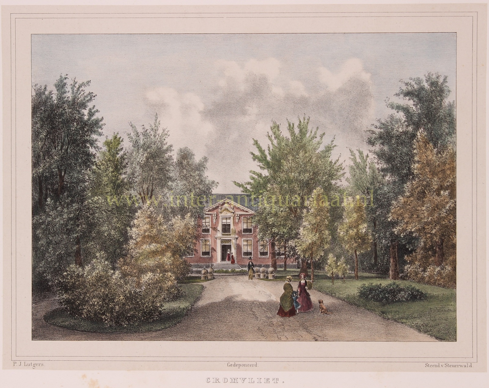 lutgers - Cromvliet (Rijswijk) - Petrus Josephus Lutgers, 1855