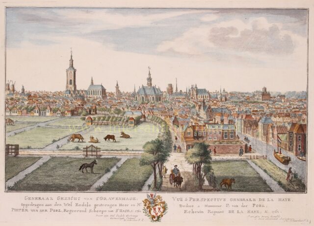 gezicht op Den Haag 1762