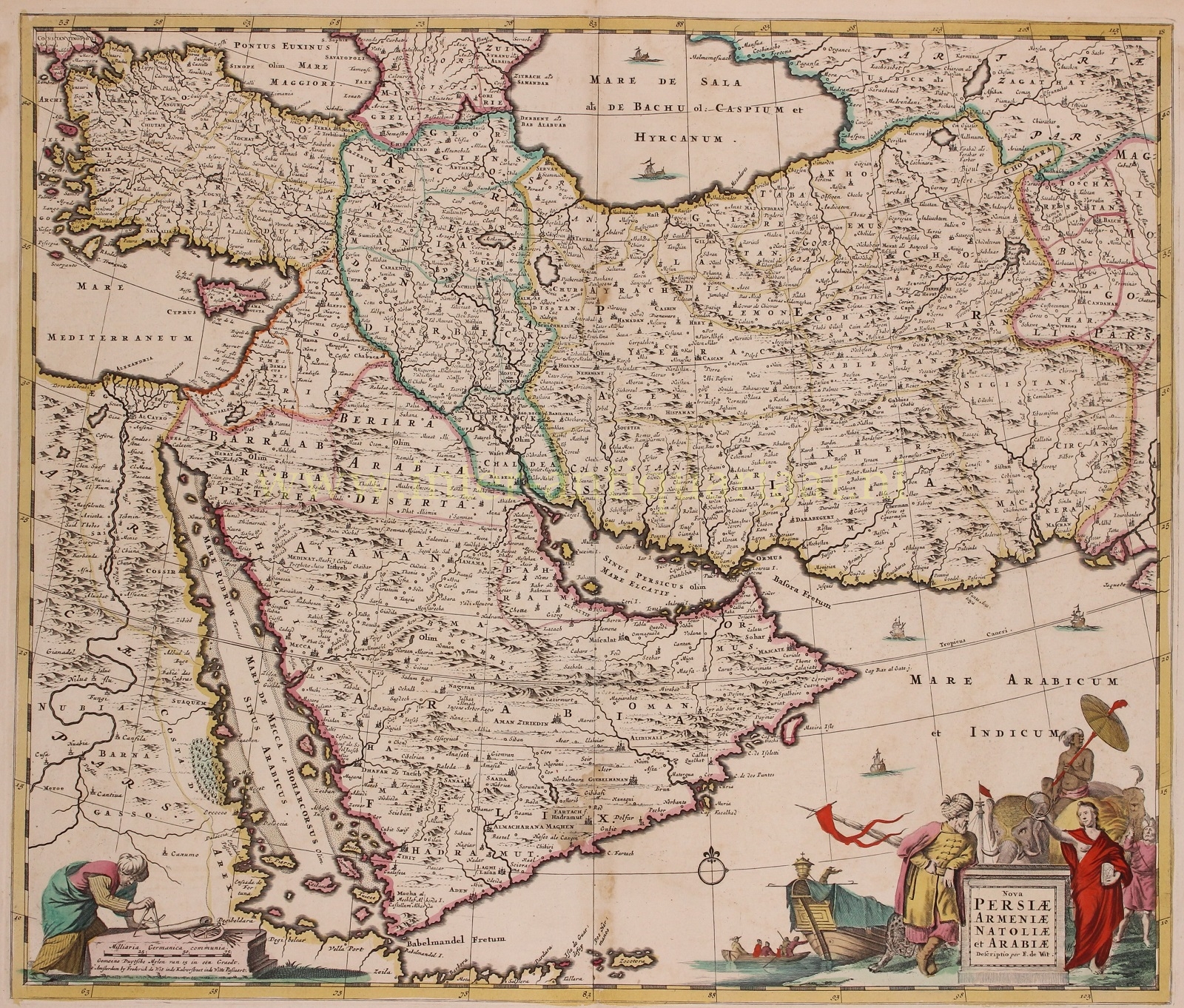Wit-- Frederick de (1630-1706) - Persia - Frederick de Wit, ca. 1680