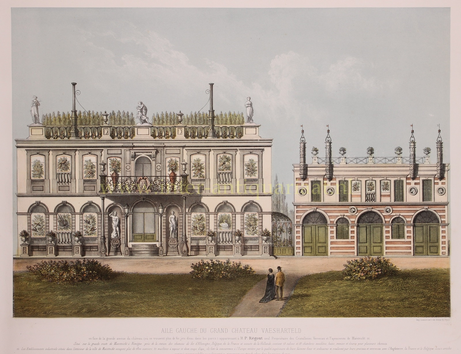  - Vaeshartelt castle - Theodore Mller + Lemercier, 1863