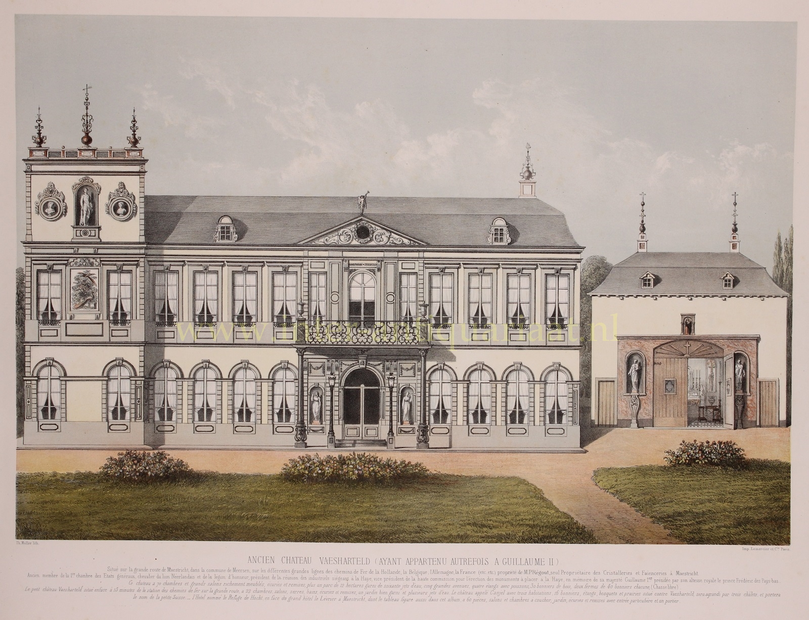  - Vaeshartelt castle (northern wing) - Theodore Mller + Lemercier, 1863