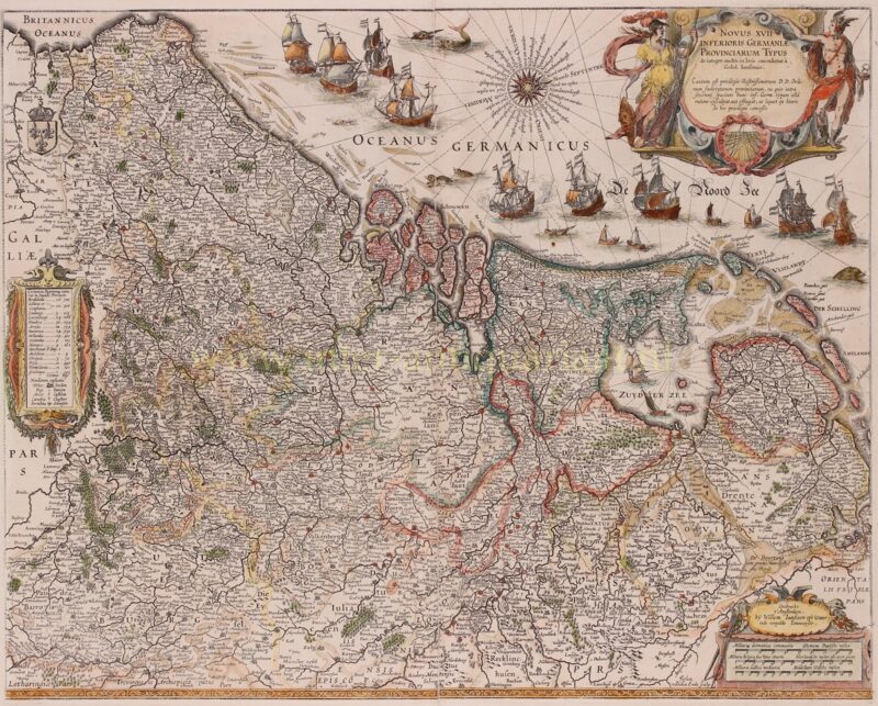 Seventeen Provinces – Willem Blaeu, 1635