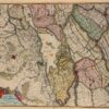 18e-eeuwse kaart van Zuid-Holland, Brabant en de Biesbosch