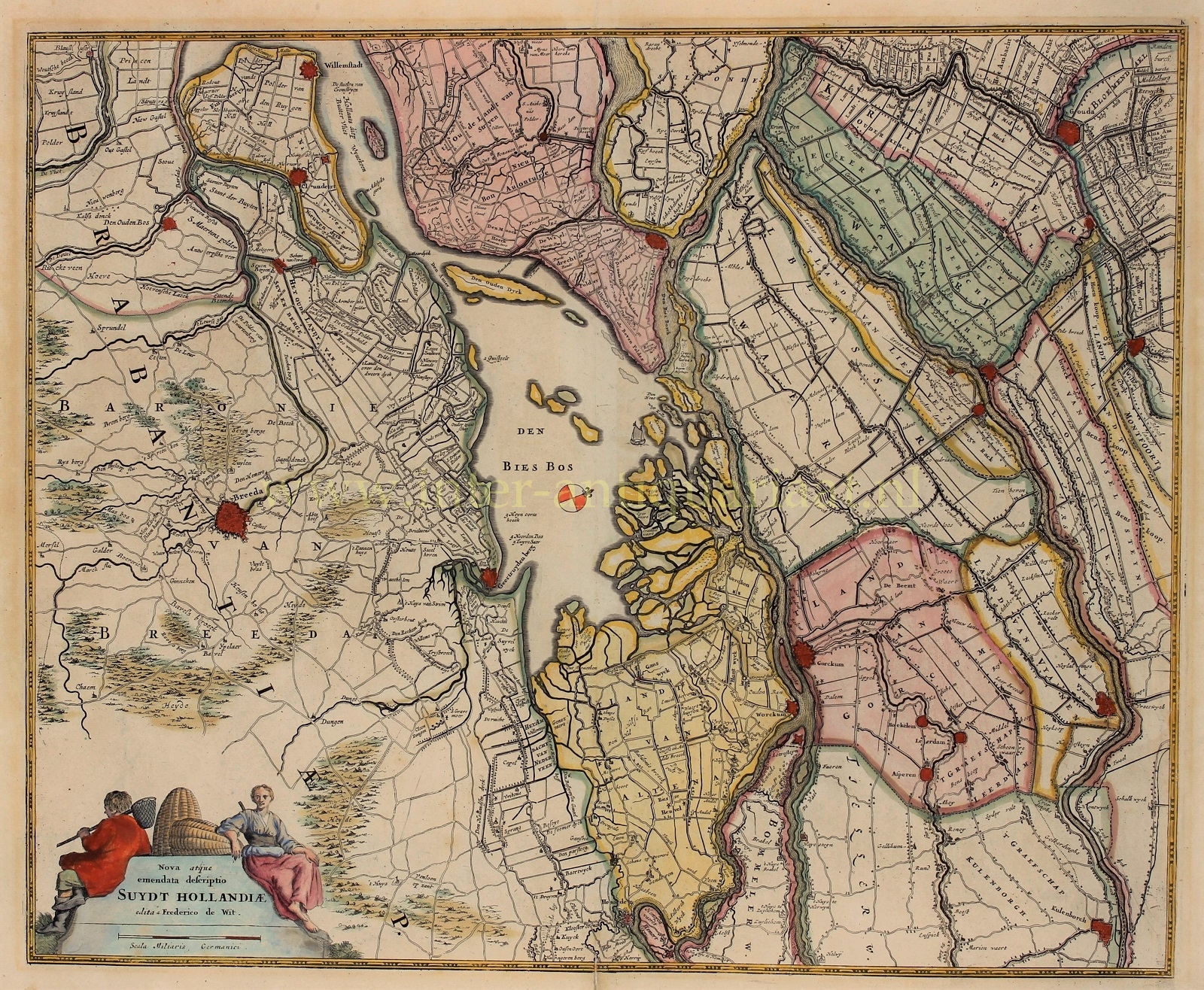 Covens & Mortier - South-Holland, Brabant, Biesbosch - Covens en Mortier, 1721