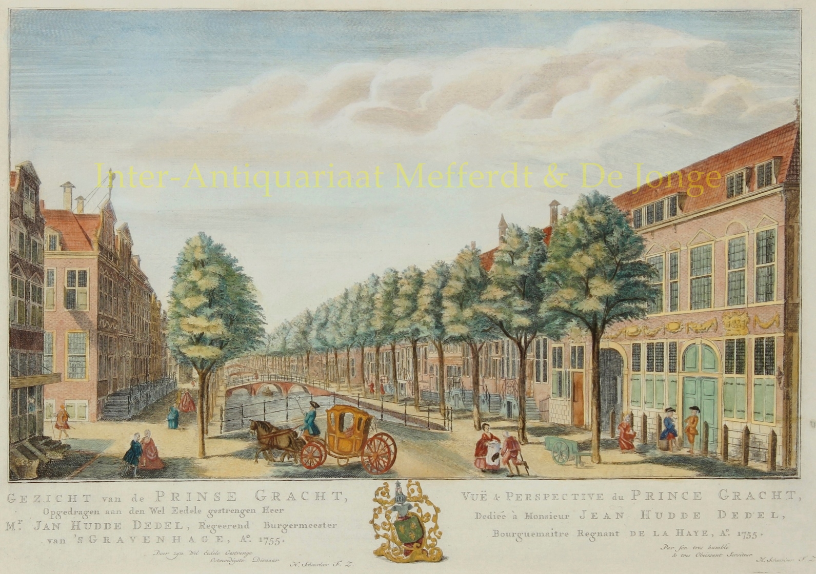 Scheurleer-- Hendrik Florisz. (1692-1768) - Den Haag, Prinsegracht - Hendrik Florisz. Scheurleer, 1755-1761