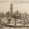 17th century panoramic view of Utrecht
