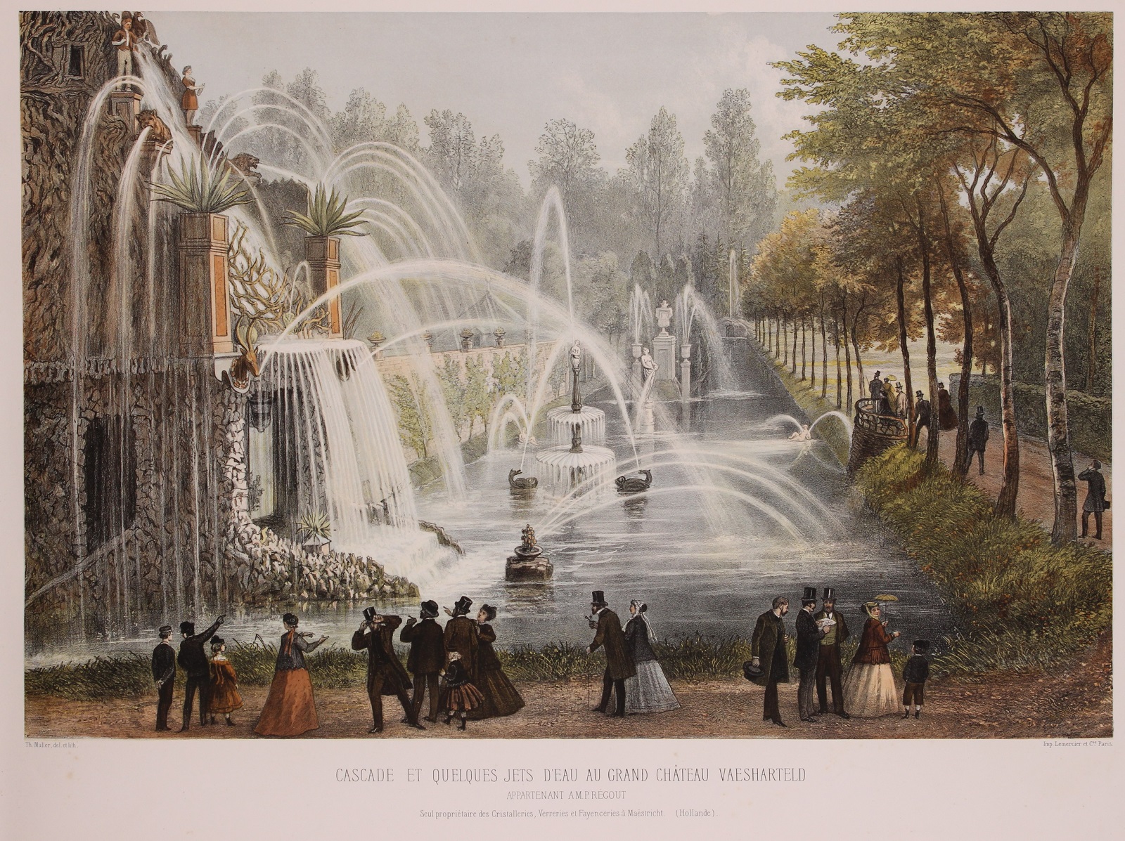  - Park Chateau Vaeshartelt  - Theodore Mller + Lemercier, 1863