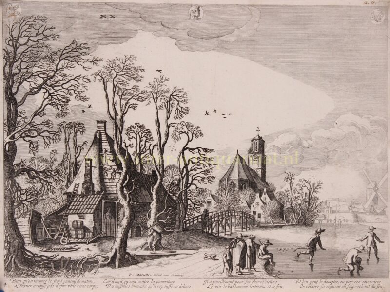 Winterlandschap – Pierre Mariette, ca. 1650