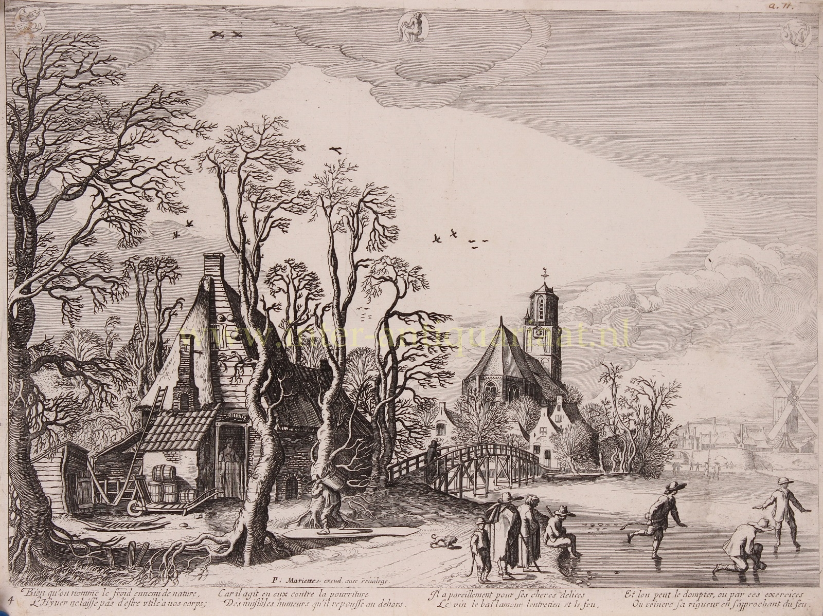  - Winterlandschap - Pierre Mariette, ca. 1650