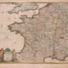 17e-eeuwse kaart van Frankrijk