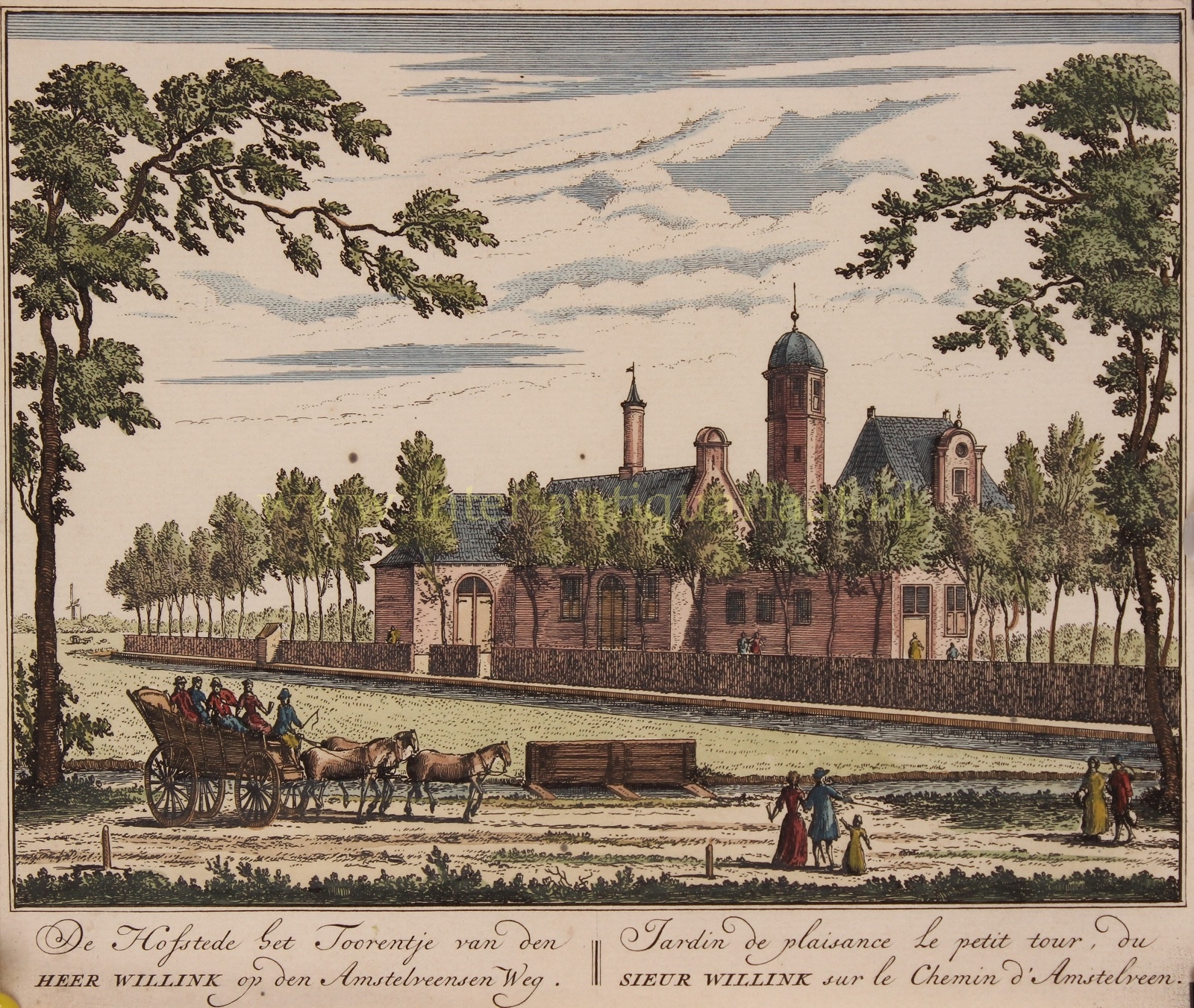 Rademaker-- Abraham - Amsterdam, Amstelveense weg - Abraham Rademaker, 1727