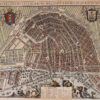 oude kaart van Amsterdam 17e eeuw