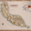 oude kaart van Curacao