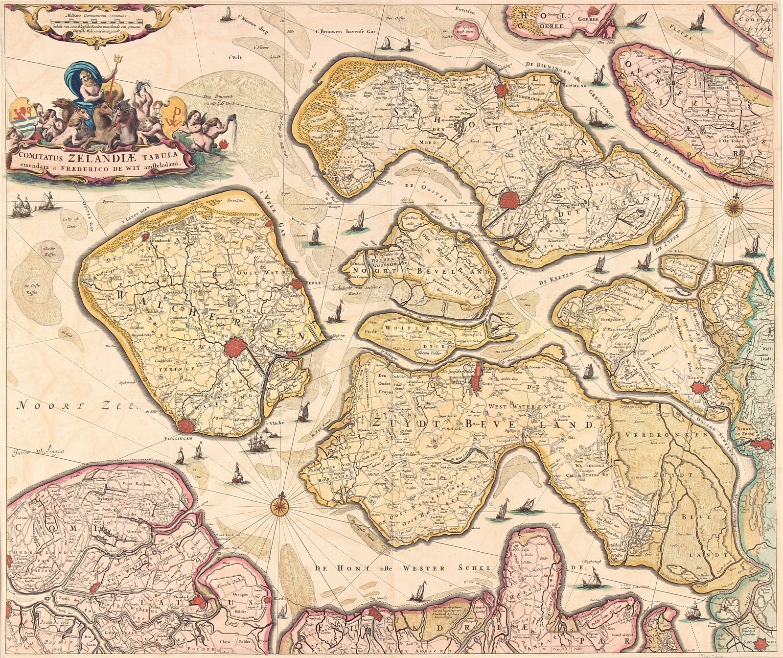 Wit-- Frederick de (1630-1706) - Zeeland - Frederick de Wit, 1670-1689