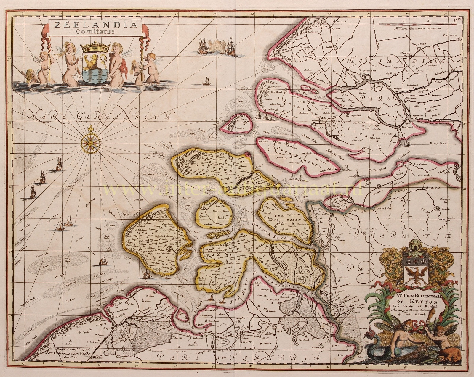  - Zeeland - Pieter Schenk and Gerard Valck, c. 1700