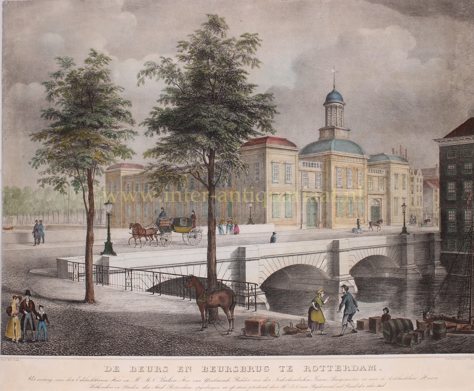  - Old exchange of Rotterdam - Jacob Josephus van Rijckevorsel, c. 1840