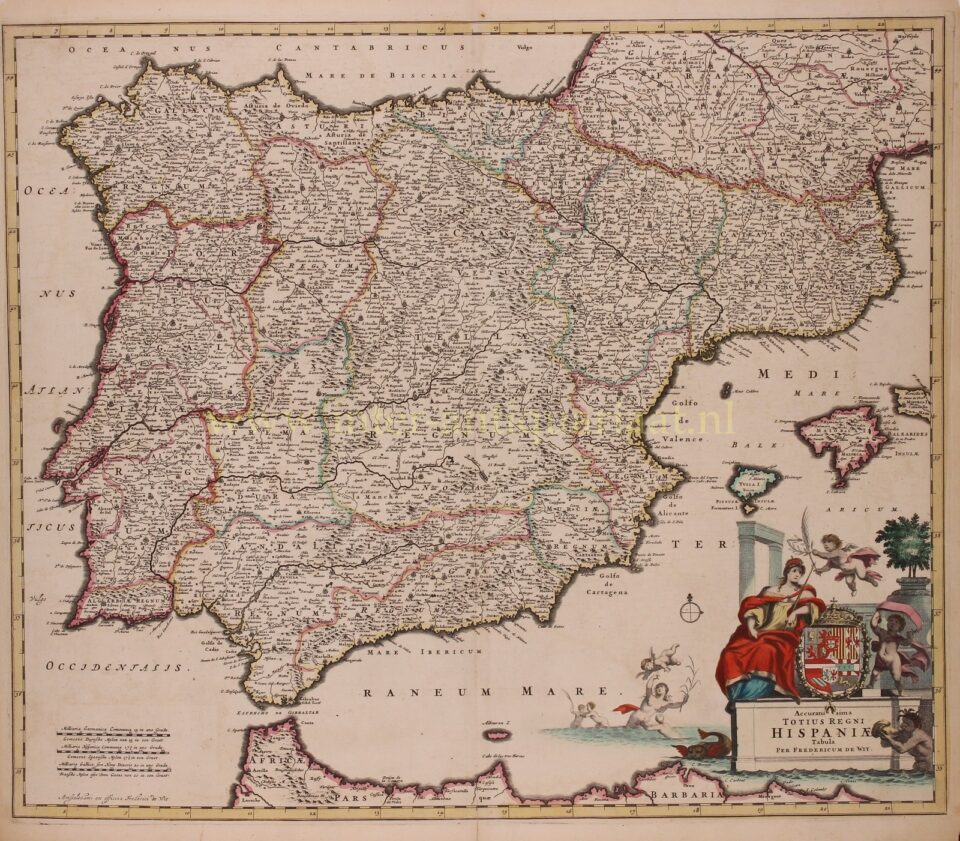 Spanje en Portugal rond 1680
