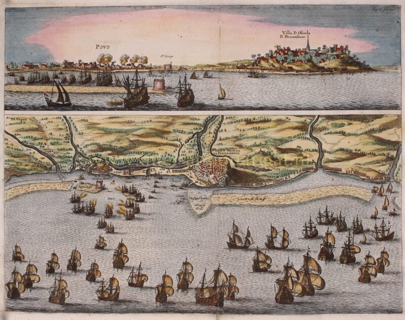 Olinda, Dutch Brazil – Johannes Janssonius, 1651