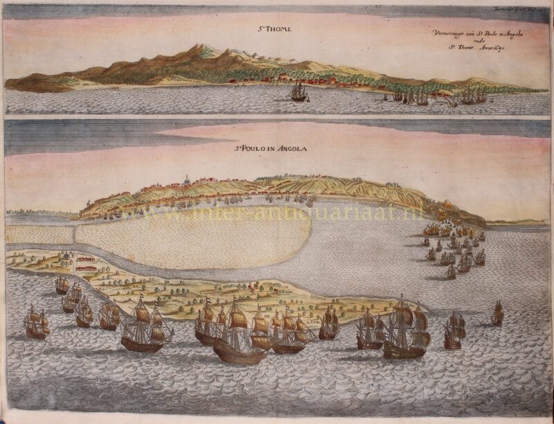 Dutch West India Company in Africa – Johannes Janssonius, 1651