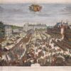 De Haagse Kermis en het defilé van de schutterij op het Buitenhof in 1684