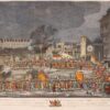 Optocht van de stadsschuitenmakers tijdens de Oranjerestauratie van 1787 in Amsterdam