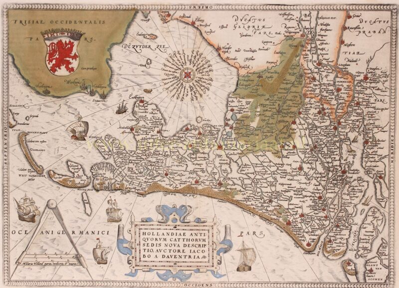 Holland – Abraham Ortelius, 1588