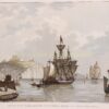 Koopvaardij schepen voor de Engelse kust ca. 1830