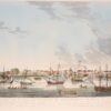 Gezicht op de Waterkant te Paramaribo in 1817