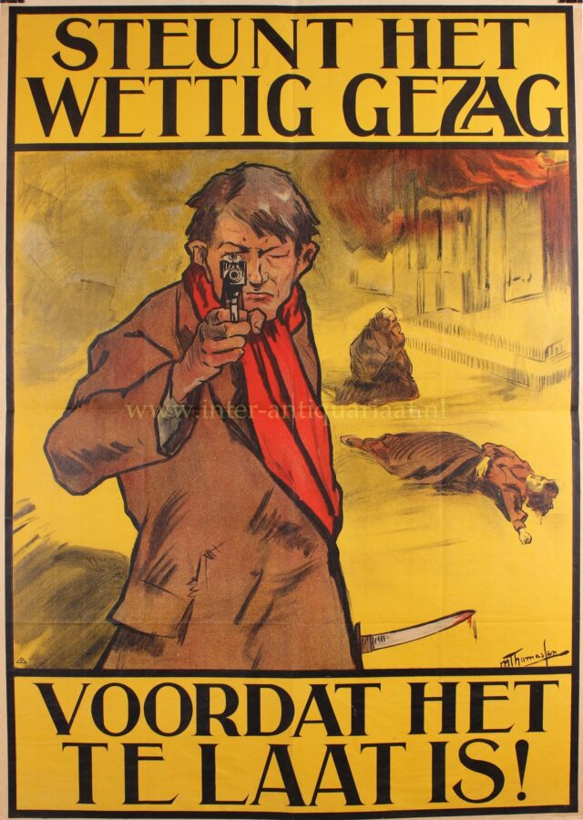 antirevolutionair affiche uit 1918