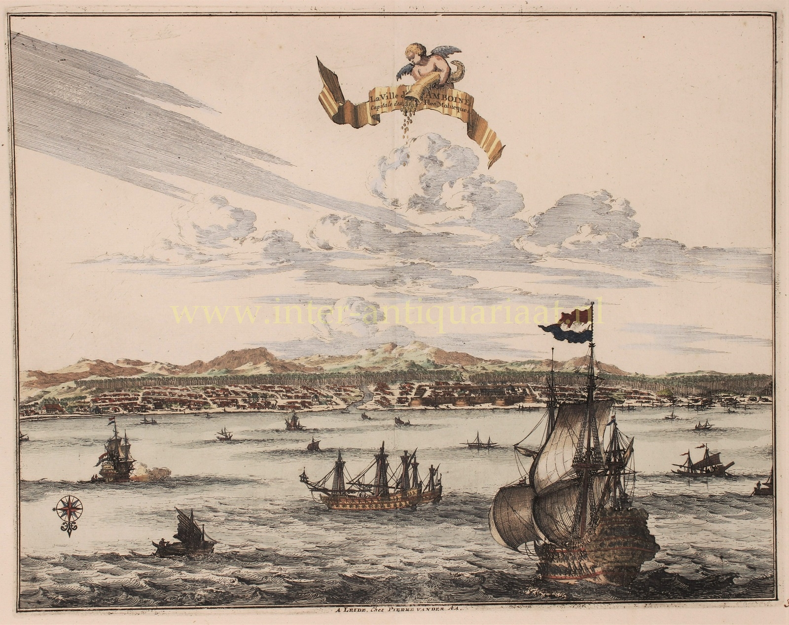 Aa-- Pieter van der (1659-1733) - Spice trade Moluccas - Pieter van der Aa, 1719