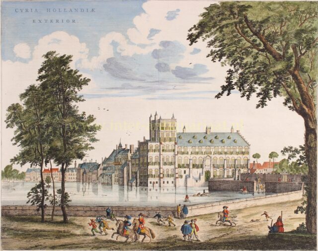 Het Binnenhof aan de Hofvijver in 1649