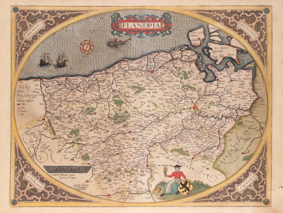 16e-eeuwse kaart van Vlaanderen