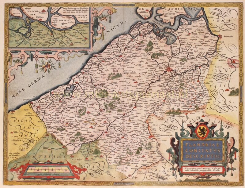 Flanders – Abraham Ortelius, 1592