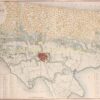 19e-eeuwse kaart van de omgeving van Haarlem (Hillegom, Bennebroek, Heemstede, Bloemendaal, Santpoort)