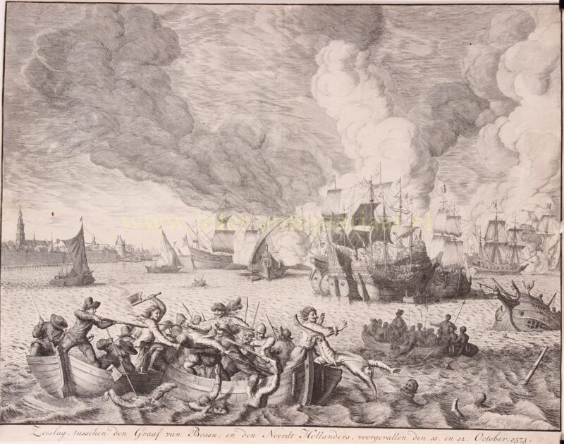 Battle on the Zuiderzee (1573) – Jan Luyken, 1679-1684