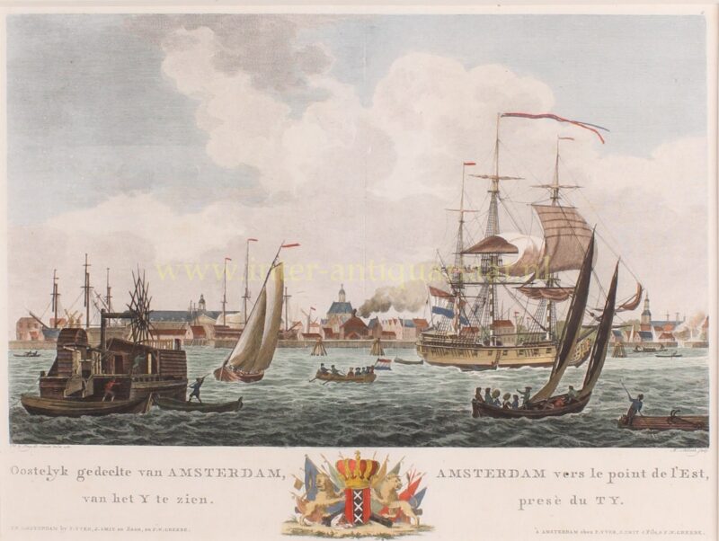 Amsterdam, eastern harbour – Matthias de Sallieth after Dirk de Jong,1780