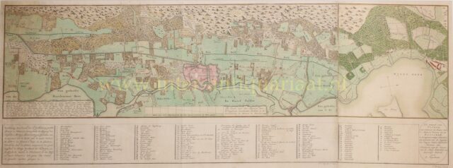 kaart van Haarlem/Heemstede en omgeving uit 1794