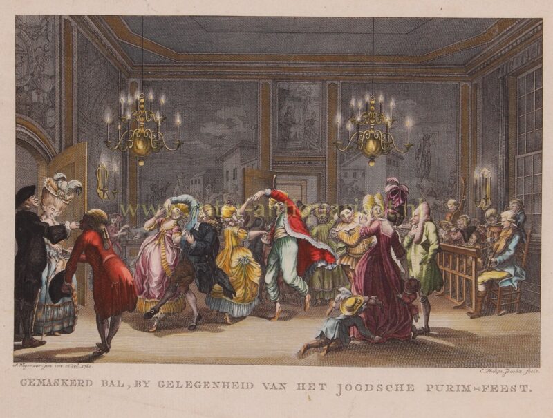 Purim celebrations – Caspar Philips Jacobsz., 1781