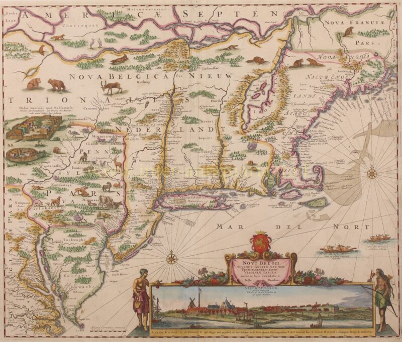 New Netherland, New Amsterdam (New York) – Justus Danckerts, 1690