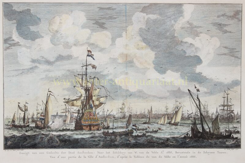 Amsterdam, IJ – Willem Writs after Willem van de Velde II, 1771