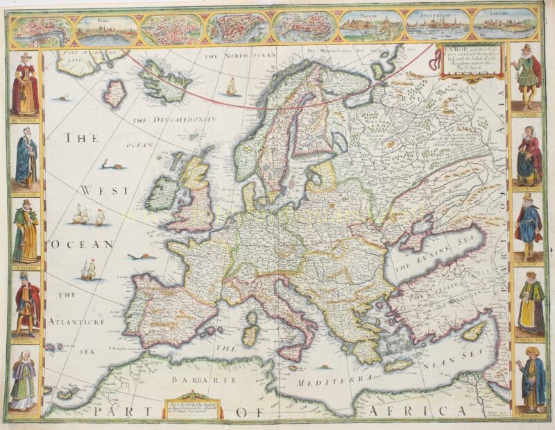 Europe – John Speed, 1626