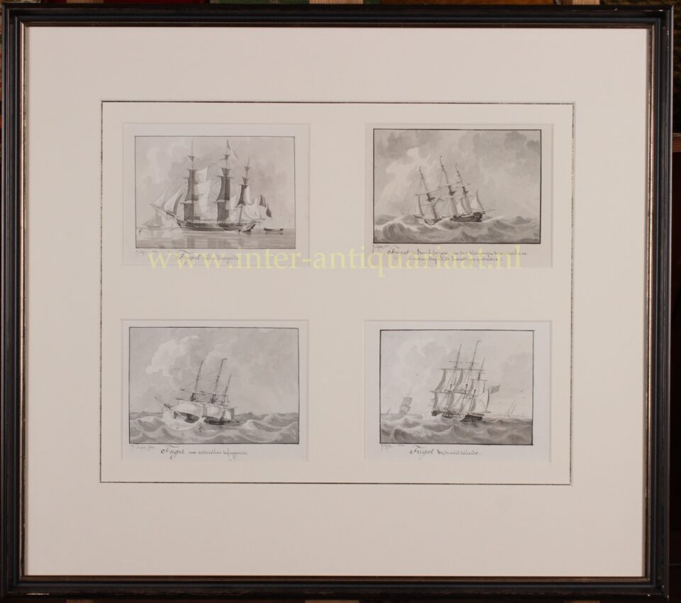 Four frigates - Joseph Sipkes, 1830-1831 - Image 6