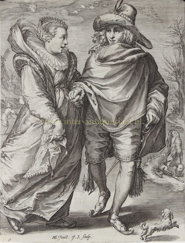 Allegory of Winter - Jan Saenredam after Hendrick Goltzius, 1601